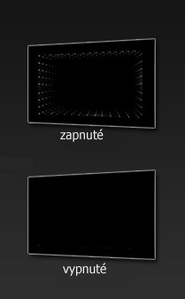 Zrcadlo s 3D efektem UNIVERS 120 x 60cm